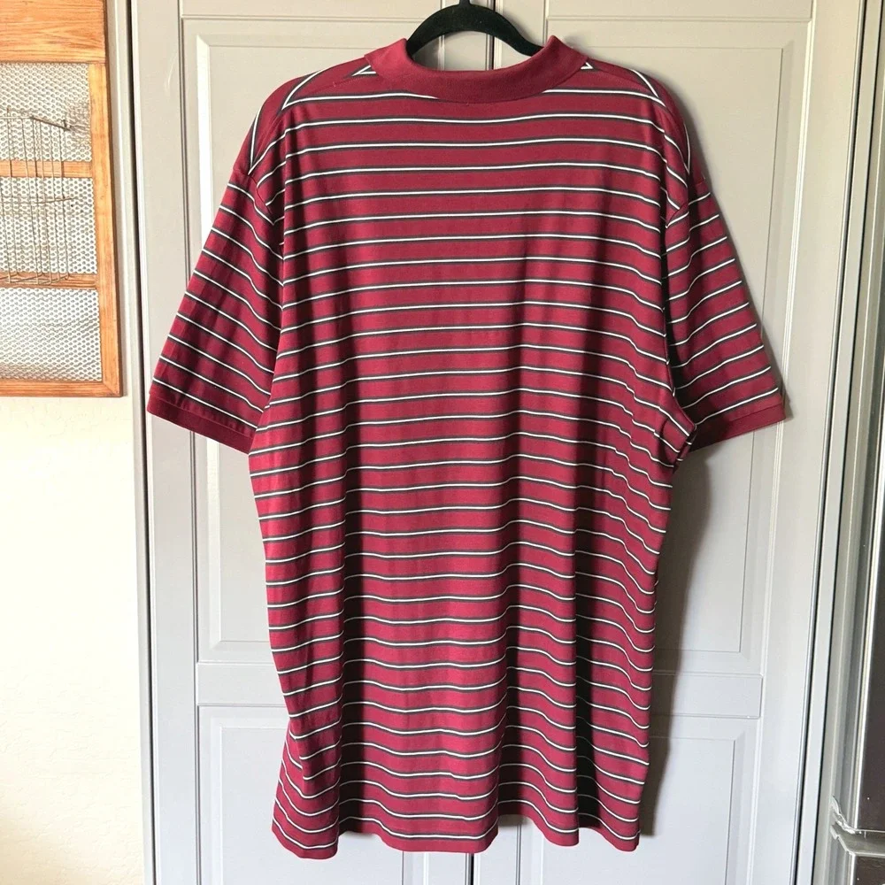 Polo Ralph Lauren Classic Fit Striped Soft Polo Shirt, Burgundy Navy, XXL